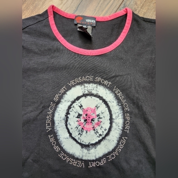 Gianni Versace Black Sport Tee Size M - Picture 4 of 8